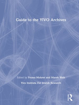 cover image of Guide to the YIVO Archives